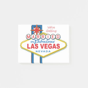 We're Getting Married in Las Vegas Post-it Notes
