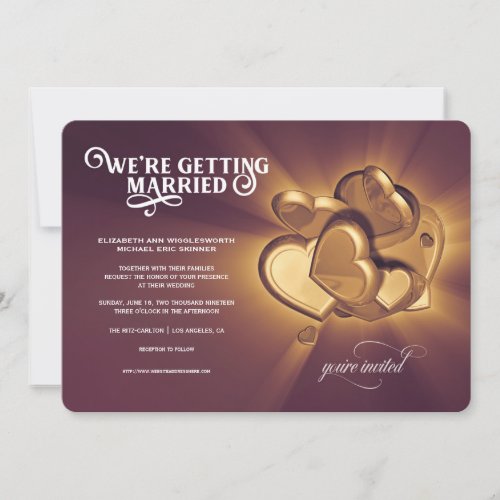 Were Getting Married Wedding Invitation