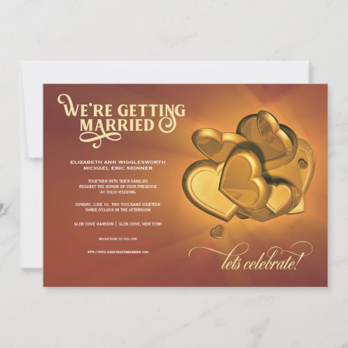 Were Getting Married Wedding Invitation V3