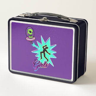We're Girls USA © Aliens Belong! Metal Lunch Box