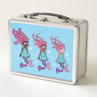 We're Girls USA © Collectible Mermaid Lunchboxes. Metal Lunch Box