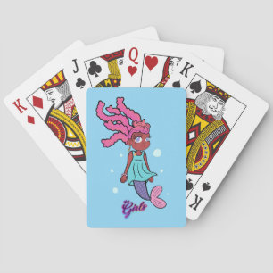 We're Girls USA © Linda the Mermaid Chiago-style Poker Cards