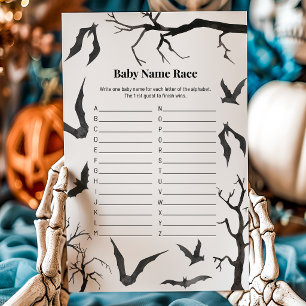 We're Going Batty Halloween Baby Name Race Game