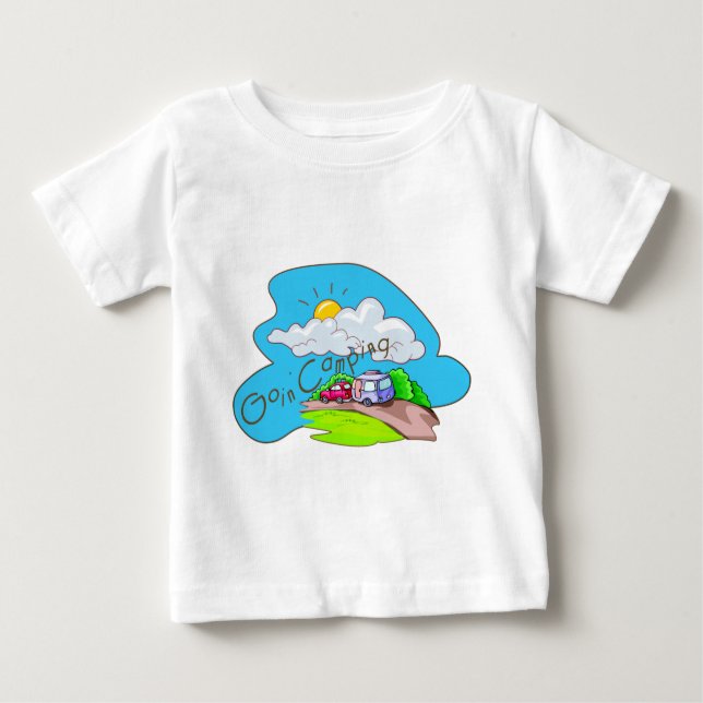 We're Going Camping Baby T-Shirt (Front)