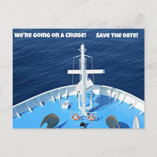 We're going on a Cruise...Save the Date! Announcement Postcard
