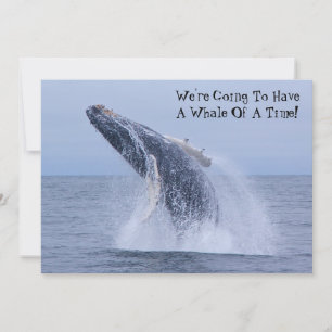 We're Going To Have A Whale Of A Time! Invitation