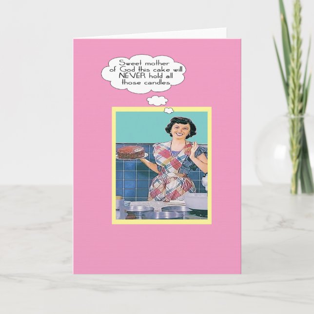 'We're going to need a bigger cake!' Card (Front)