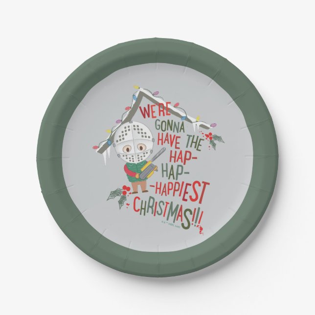 We're Gonna Have The Hap-Hap-Happiest Christmas Paper Plates (Front)
