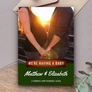 We're Having A Baby   Photo Pregnancy Announcement