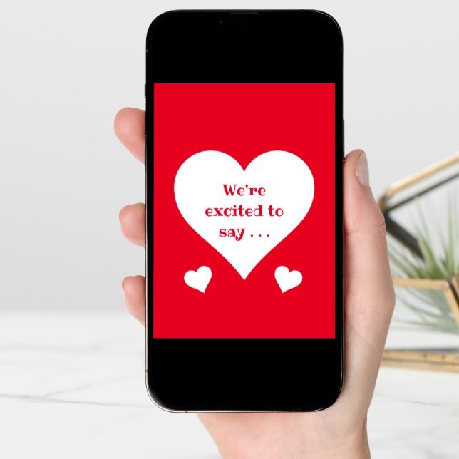 We're Having a Baby Pregnancy Announcement Card (Front Digital)