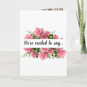 We're Having a Baby Pregnancy Announcement Card