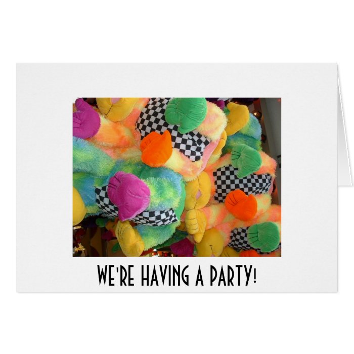 " WE'RE HAVING A PARTY" GREETING CARDS