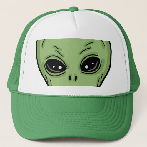 Were Here UFO Alien Invasion Extra Terrestrial  Trucker Hat