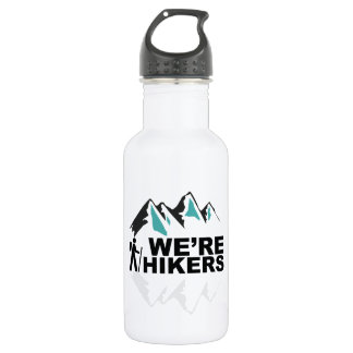We're Hikers 18oz Stainless White Water Bottle