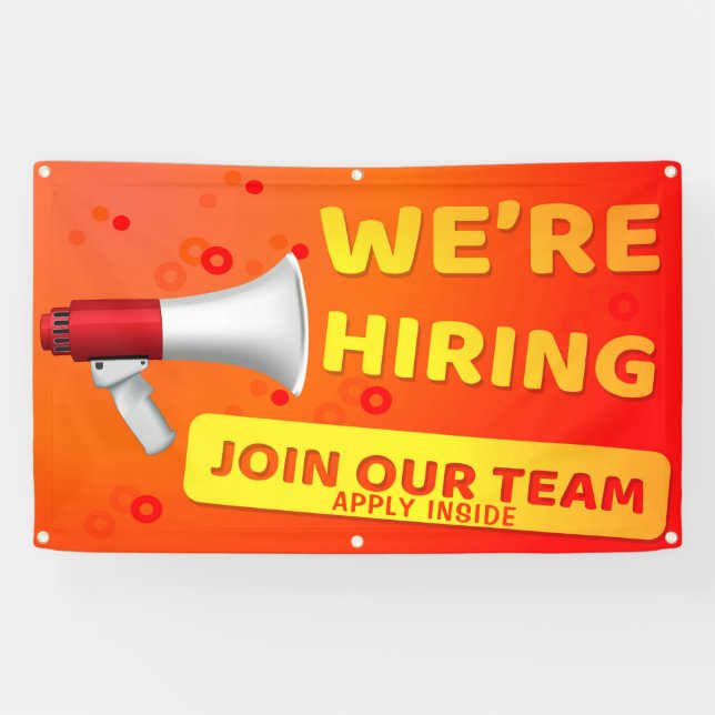 We're Hiring Join Our Team Apply Inside Banner (Horizontal)