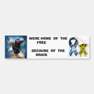 WERE HOME OF TH... BUMPER STICKER