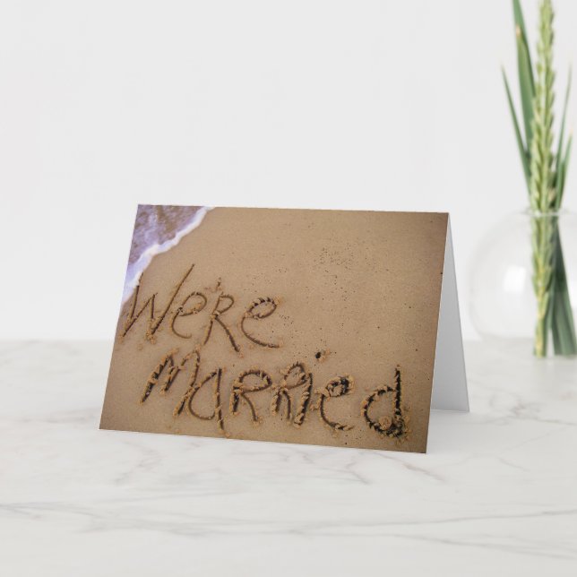 We're Married! Announcement (Front)