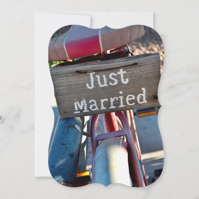 We're Married Las Vegas Elope Wedding Announcement (Front)