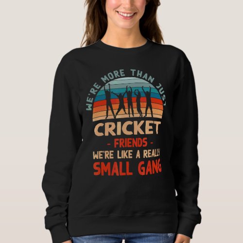We're More Than Just Cricket Friends Vintage Sport Sweatshirt