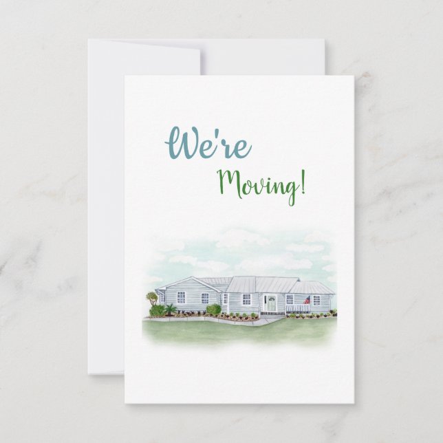 "We're Moving" Announcement Card (Front)