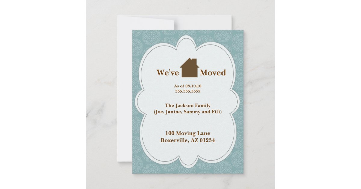 We're Moving Announcement Cards Zazzle