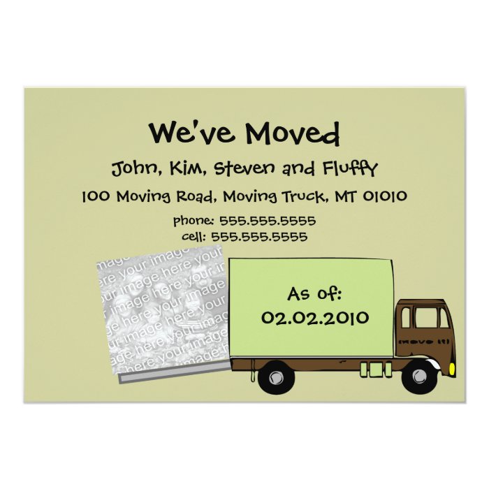 We're Moving Announcement Cards (w/ house photo) | Zazzle