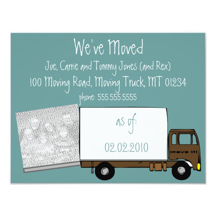 We're Moving Announcement Cards (w/ house photo) | Zazzle