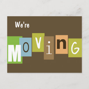 We're Moving Announcement Postcard