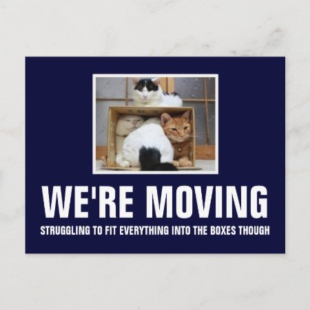 We're Moving Announcement Postcard