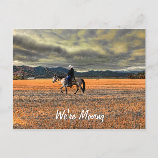WE'RE MOVING ANNOUNCEMENT POSTCARD (Front)