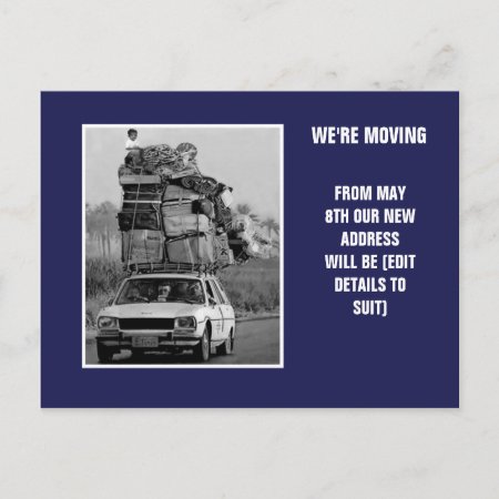 We're Moving Announcement Postcard