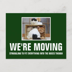 We're moving announcement postcard