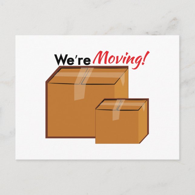Were Moving Announcement Postcard (Front)