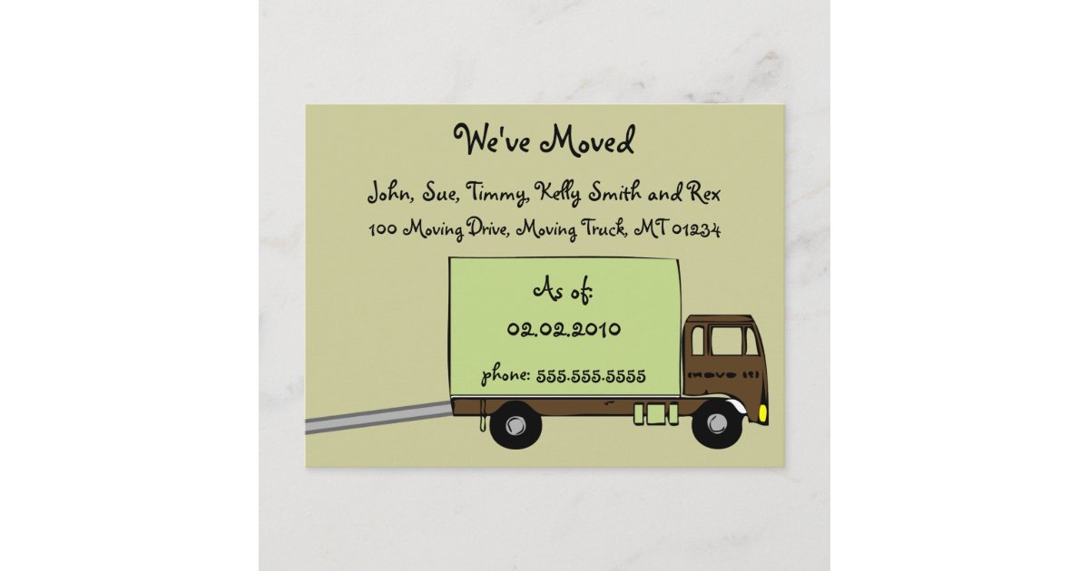 We're Moving Announcement Postcards | Zazzle.com