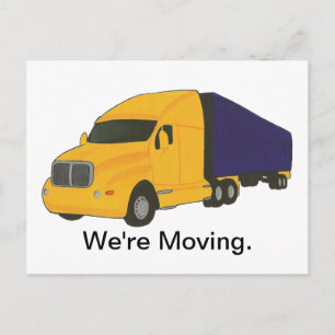 We're Moving, change of address postcards