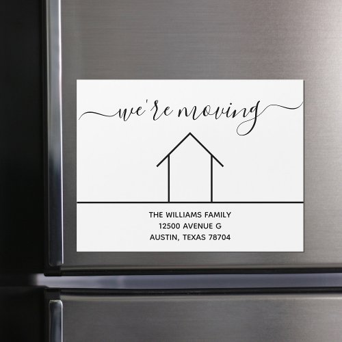 Were Moving Chic Change of Address Magnetic Card