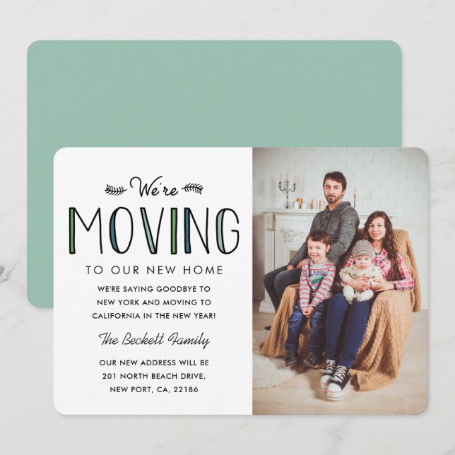 We're Moving | New Address Announcement (Front/Back)