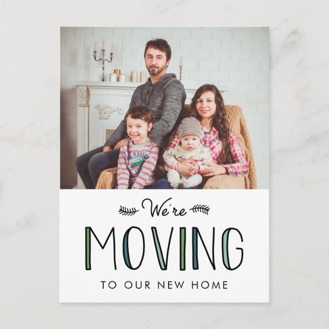 We're Moving | New Address Announcement Postcard (Front)