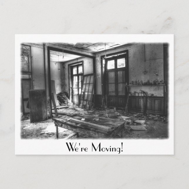 We're Moving Post Card (Front)