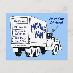 We're Moving Postcard