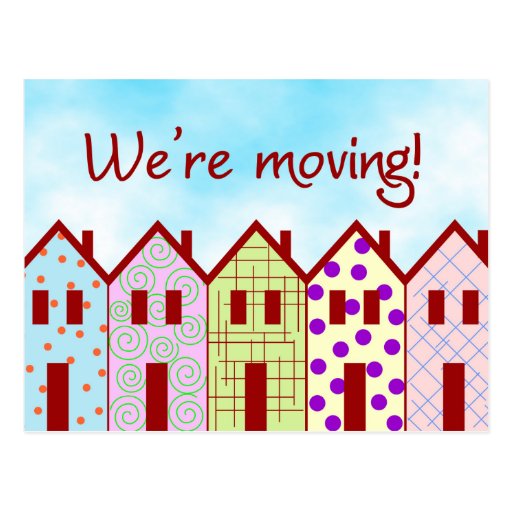 We're moving postcard | Zazzle