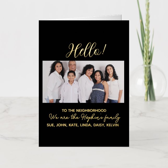 We're New to the Neighborhood" Photo Announcement (Front)