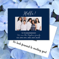 We're New to the Neighborhood" Photo Announcement