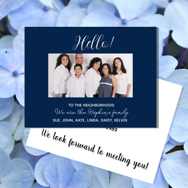 We're New to the Neighborhood" Photo Announcement Postcard (Creator Uploaded)