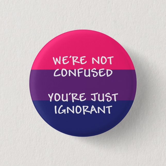 We're Not Confused button (Front)
