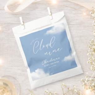 We're on Cloud 9 Baby Shower Blue Favor Bag