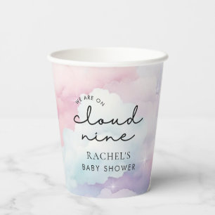 We're On Cloud 9 Baby Shower Paper Cups