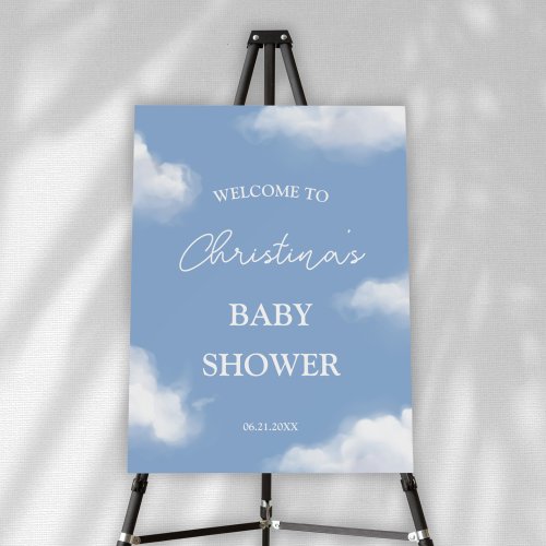 Were on Cloud 9 Baby Shower Welcome Sign