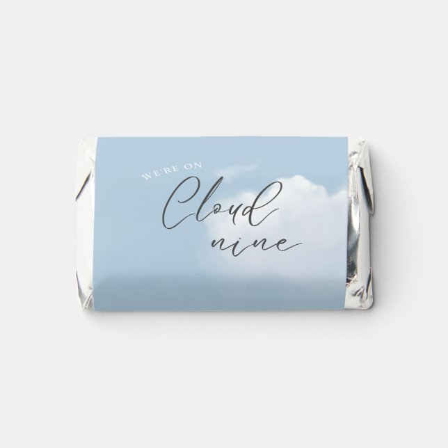 We're on Cloud 9 Blue Boy Baby Shower Hershey's Miniatures (Front)