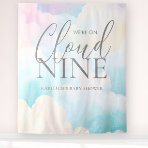 We're on Cloud Nine Baby Shower Backdrop